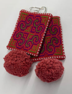 Hmong Embroidered Earring