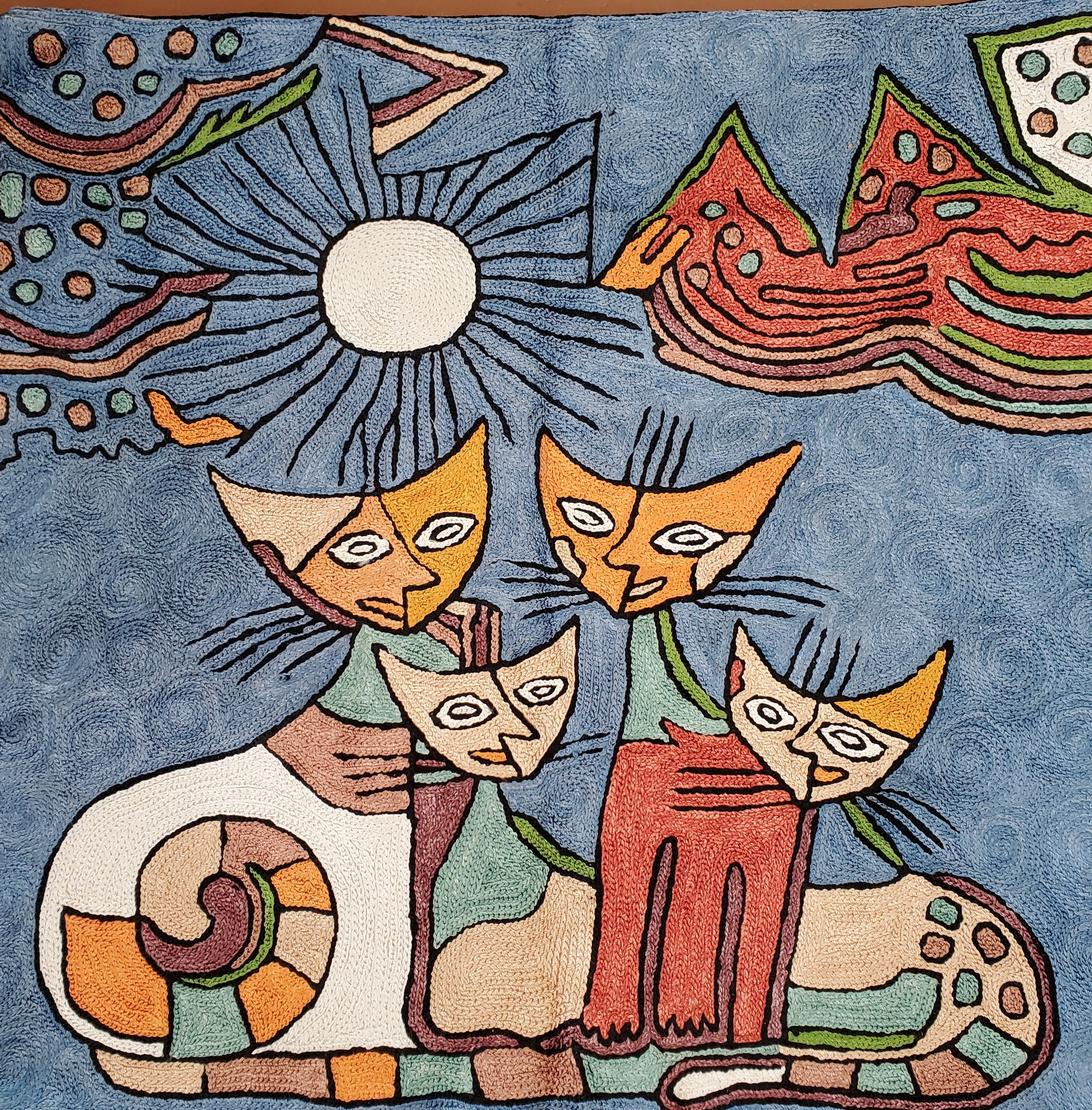Four Cats Pillow Cover