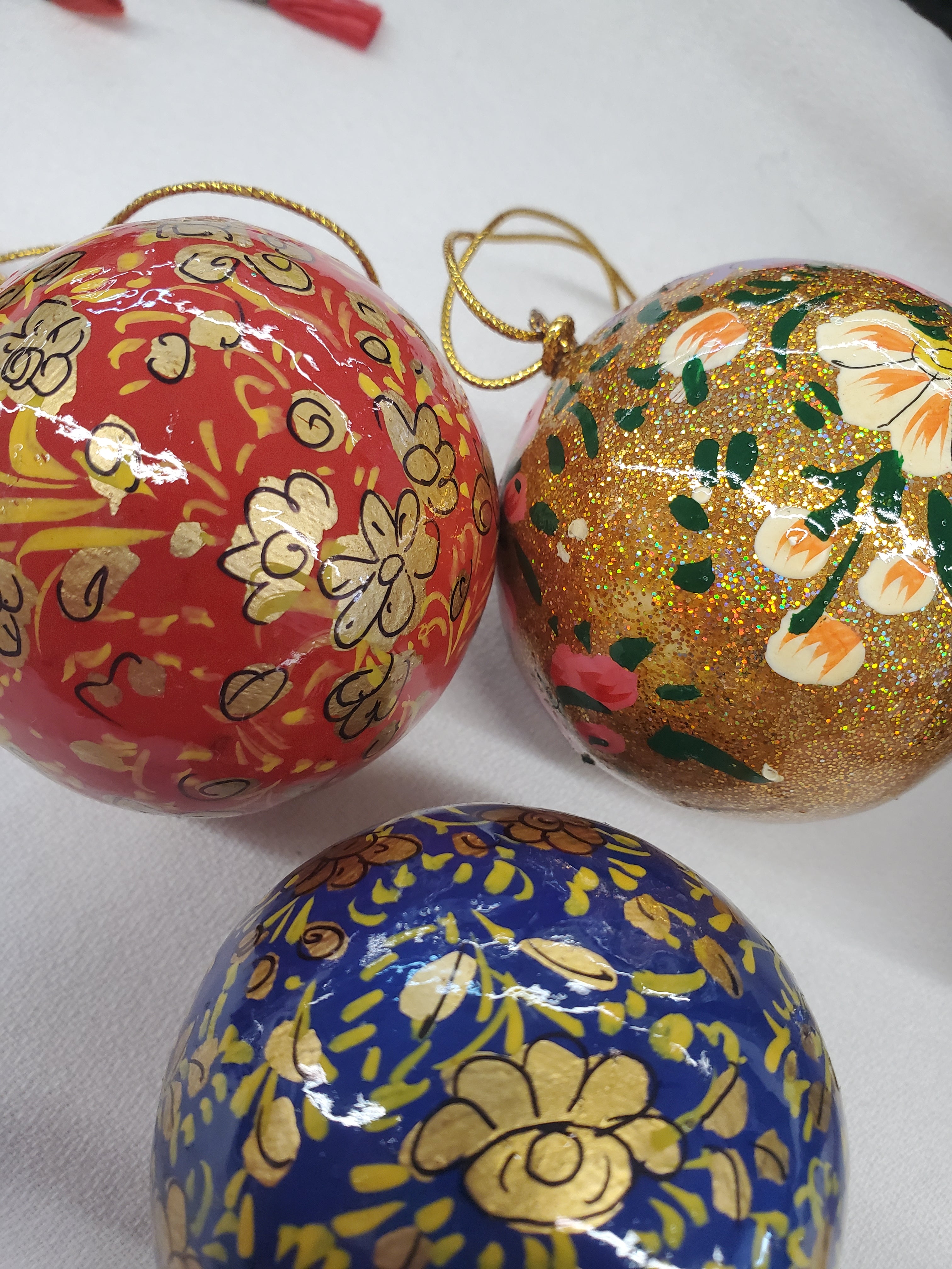 Papier Mache Ball Ornament