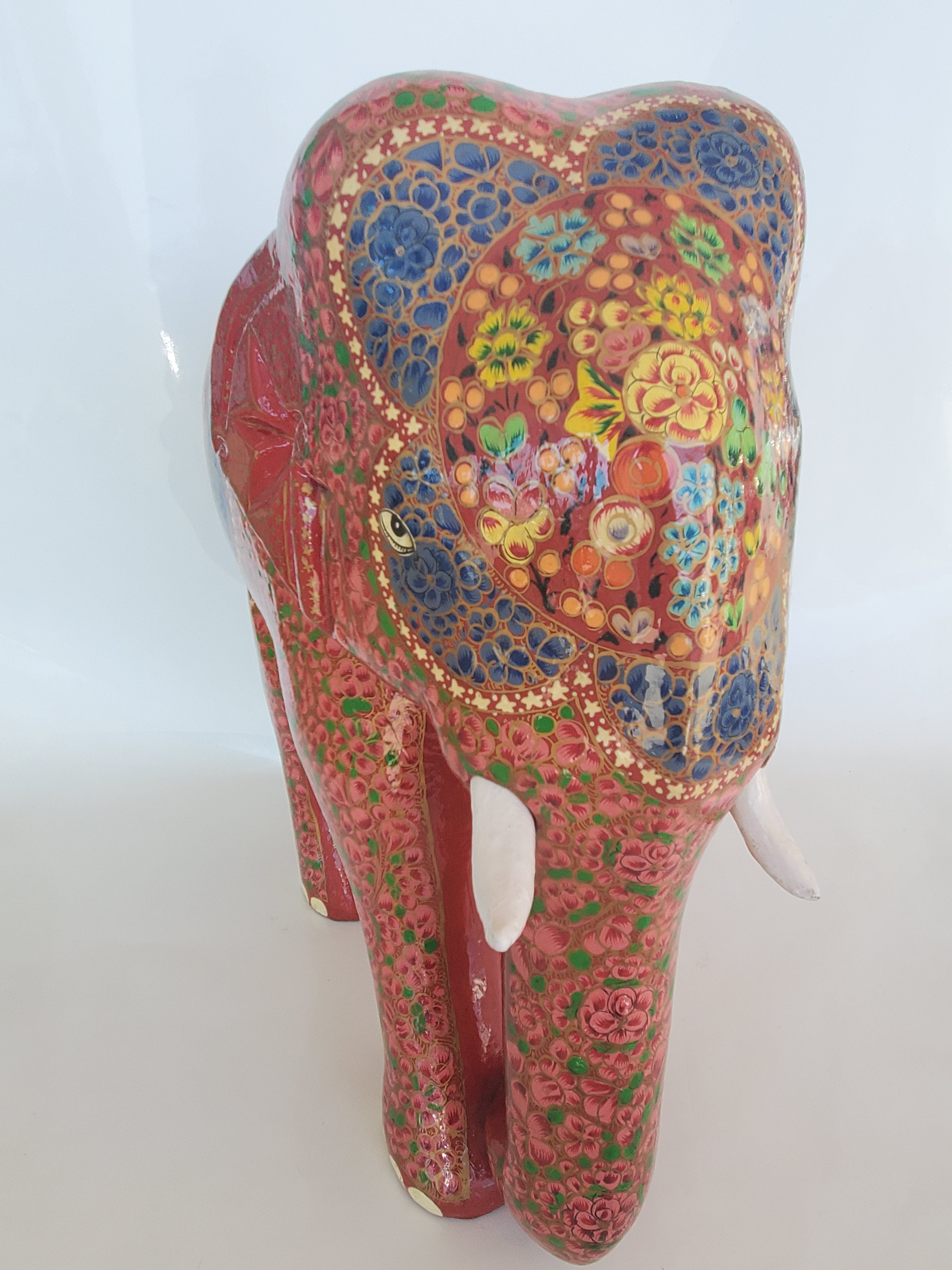 13" Papier-mache Elephant