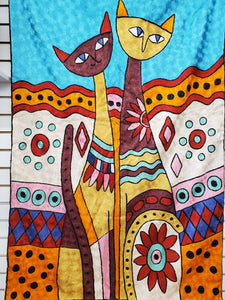 Two Cats Tapestry