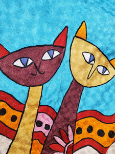 Two Cats Tapestry