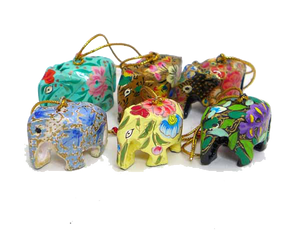 Papier-mâché  Elephants 1"