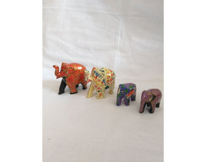 Papier-mâché  Elephants 1"